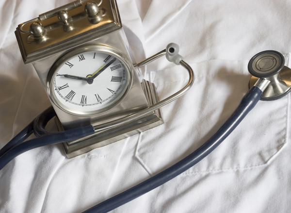 Stethoscope and Clock