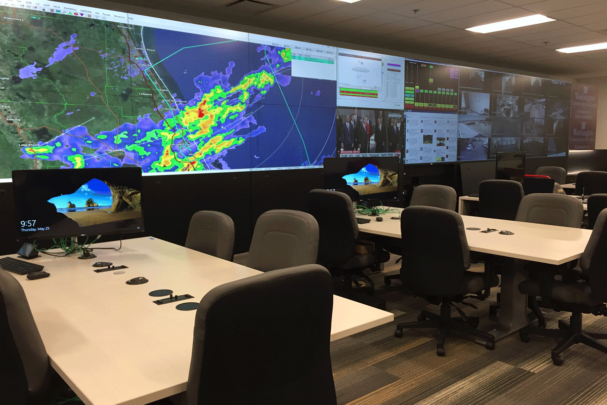 The Emergency Operations Center in the Joint Public Safety Center, which is in the Mid Campus Center on the Medical Campus, allows public safety employees from Washington University School of Medicine and Barnes-Jewish Hospital to work side by side during emergencies involving the Medical Campus.
