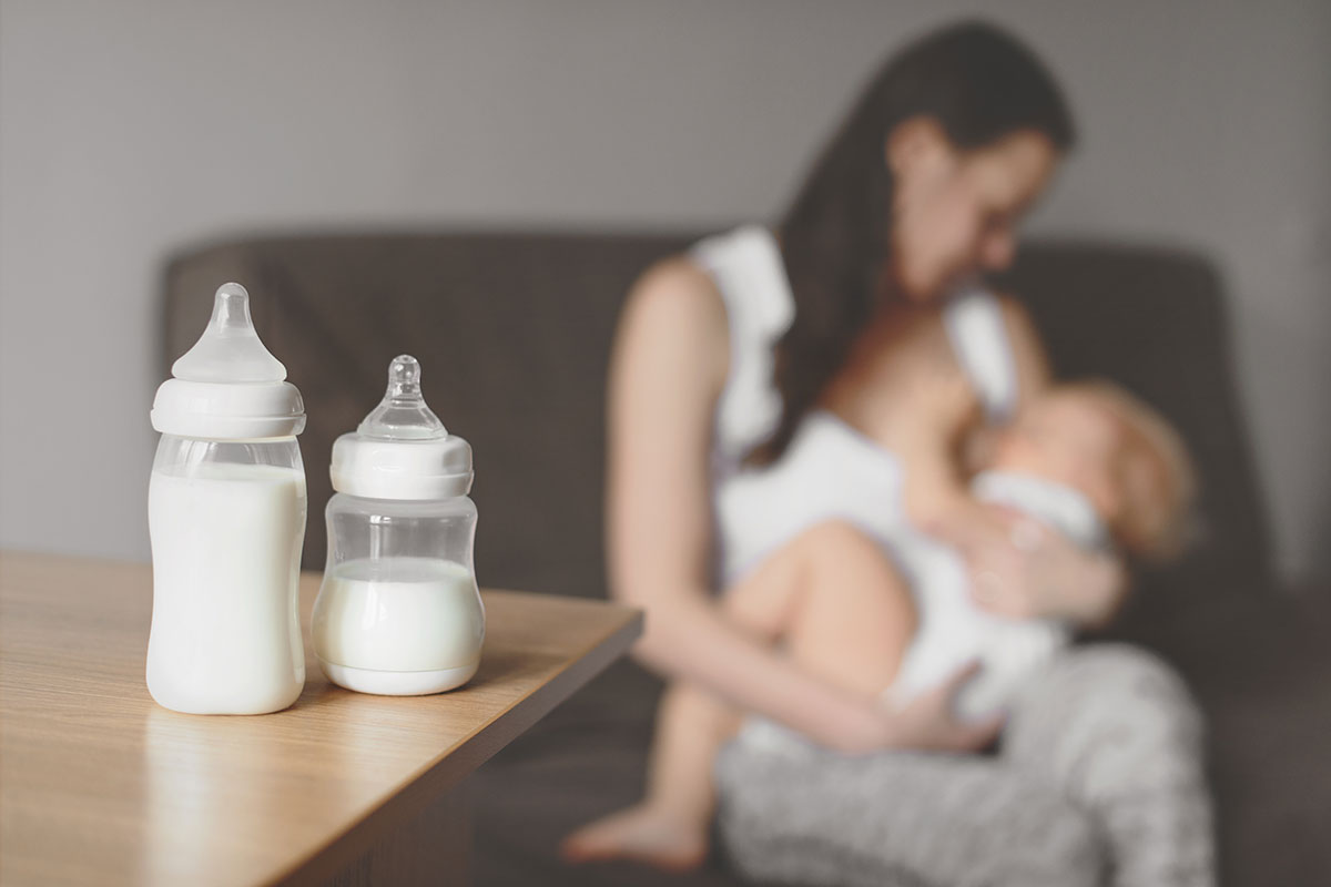 formula milk with breast milk