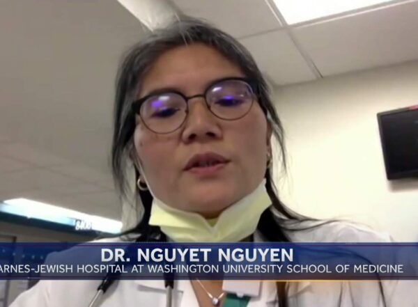 Dr. Nguyet Nguyen talks to NBC Nes' Sam Brock from Barnes-Jewish Hospital