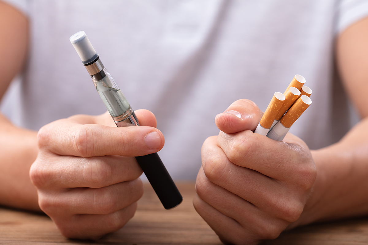 Dual use of e-cigarettes with conventional tobacco is associated